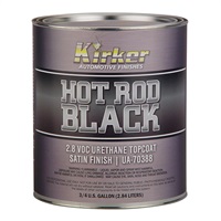 Kirker Hot Rod Black - Urethane Topcoat, Satin Finish, .75 Gal