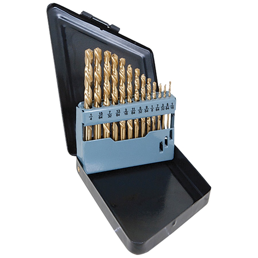 13-Pc Left-Hand Drill Bit Set