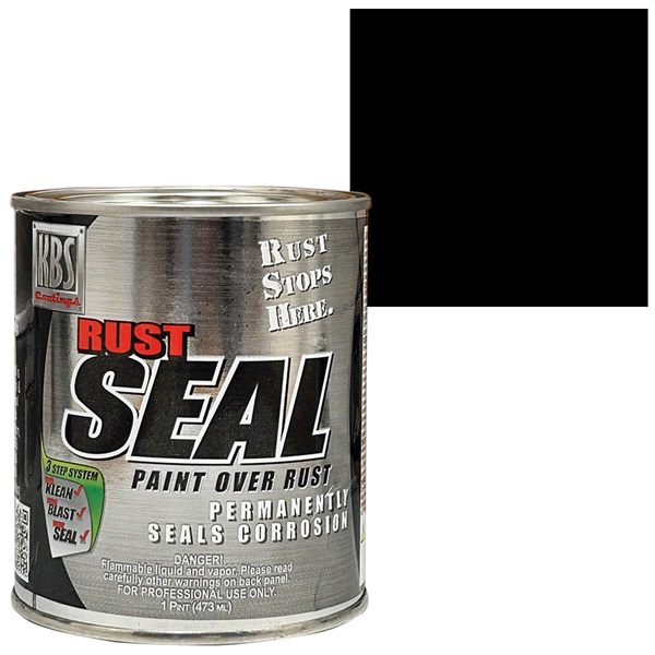 KBS RustSeal Gloss Black Rust Preventive Coating, Pint