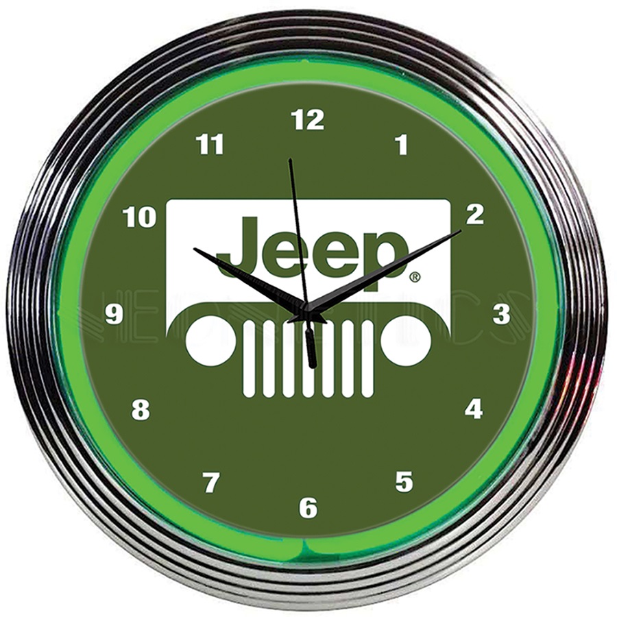 Jeep Neon Wall Clock