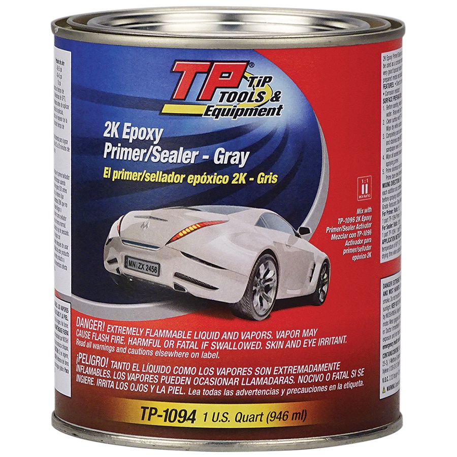 TP Tools® 2K Direct-to-Metal (DTM) Epoxy Primer/Sealer - Gray, Qt