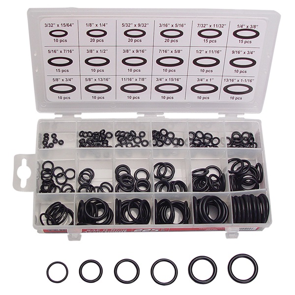 225-Pc SAE O-Ring Assortment