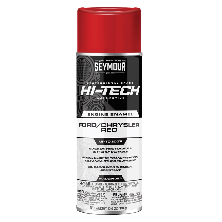 SEYMOUR® HI-TECH 300 Degree Engine Enamels - Ford/Chrysler Red, 12 oz