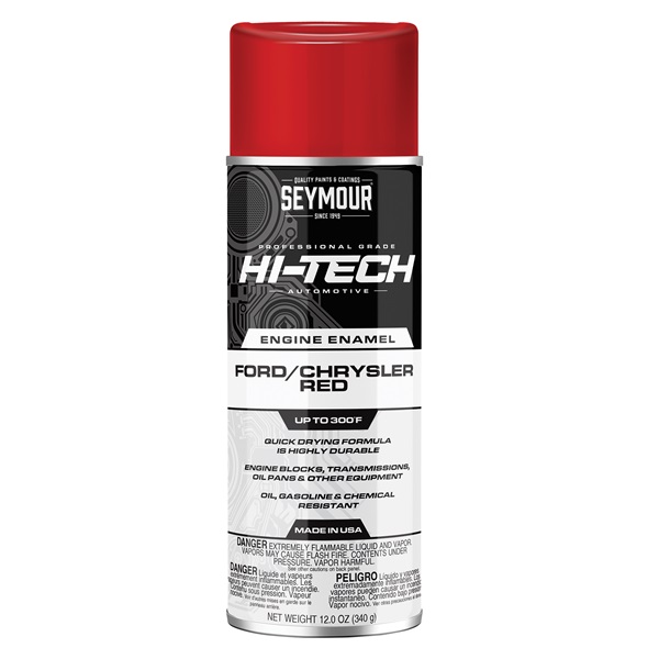 SEYMOUR® HI-TECH 300 Degree Engine Enamels - Ford/Chrysler Red, 12 oz