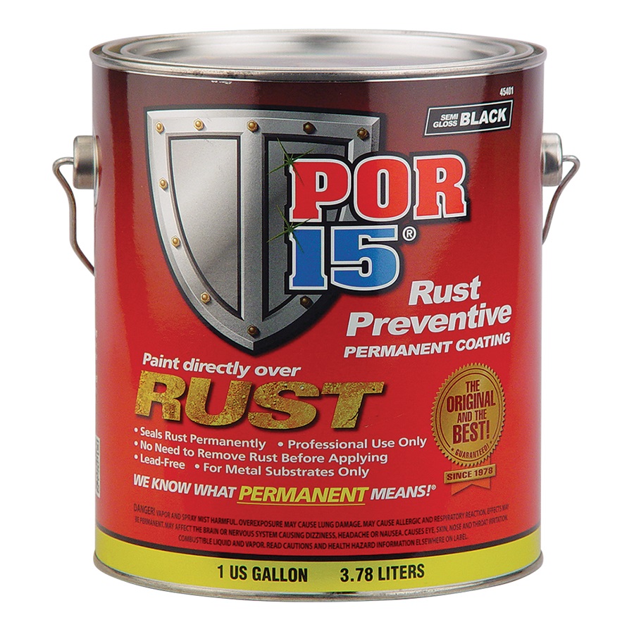 POR-15® Rust Preventive Paint - Semi-Gloss Black, Gal