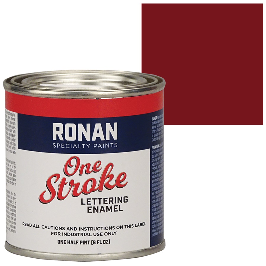 RONAN One Stroke Lettering Enamel Paint - Maroon