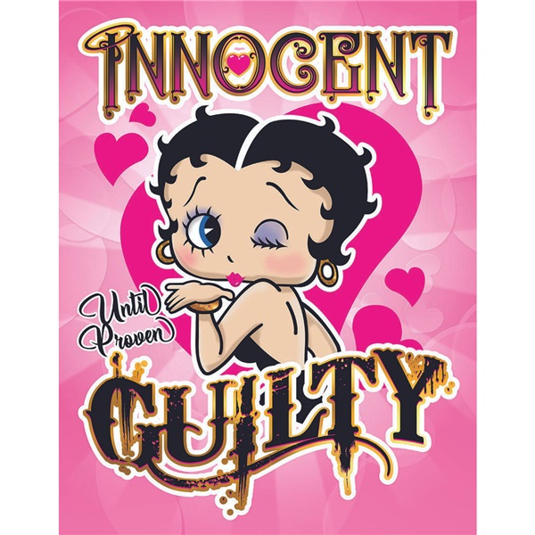 Boop Guilty Tin Sign - 12-1/2"W x 16"H