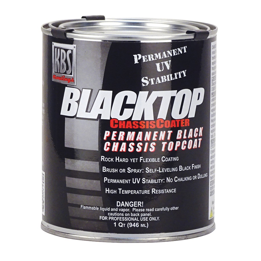 KBS BlackTop Chassis Paint - Satin Black, Qt