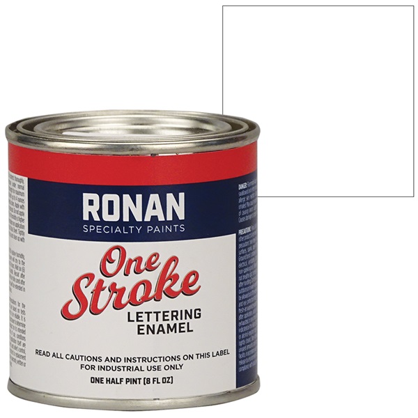 RONAN One Stroke Lettering Enamel Paint - White