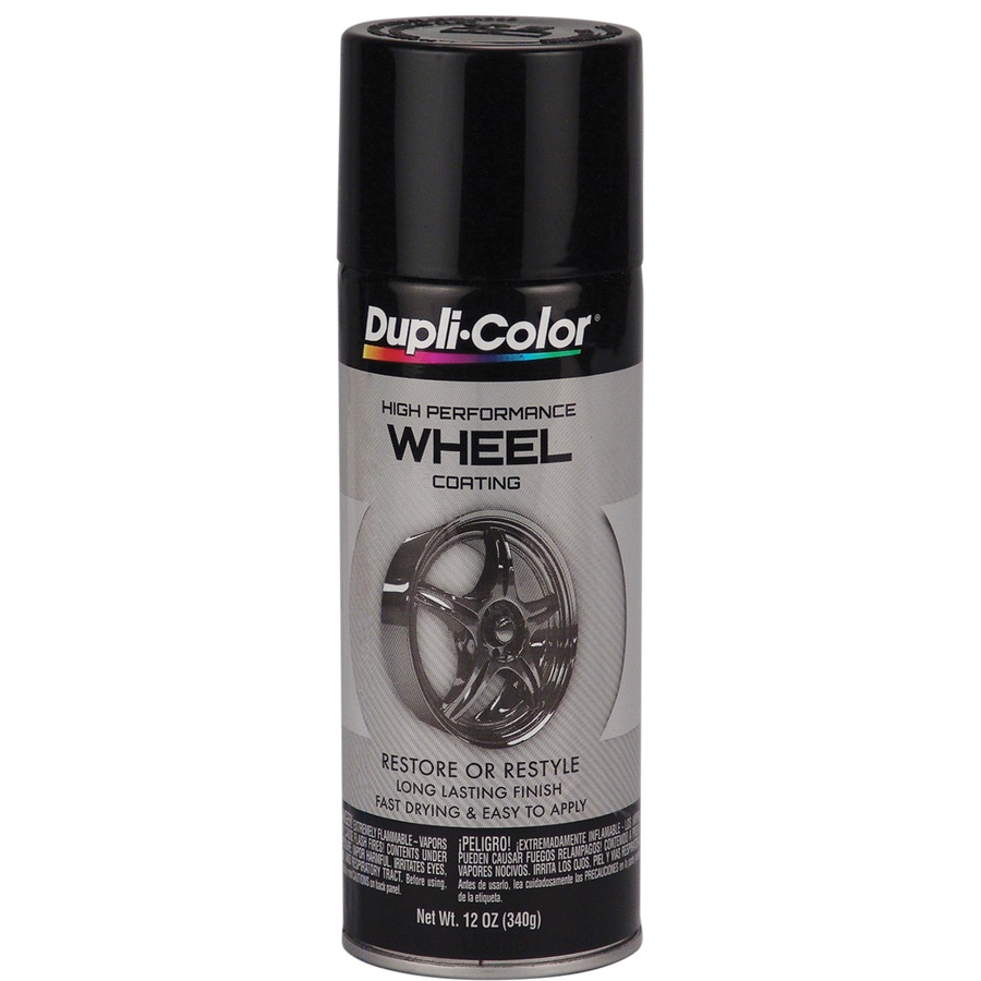 Dupli-Color® Wheel Paint - Gloss Black, 12 oz