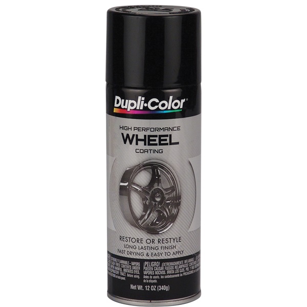 Dupli-Color® Wheel Paint - Gloss Black, 12 oz