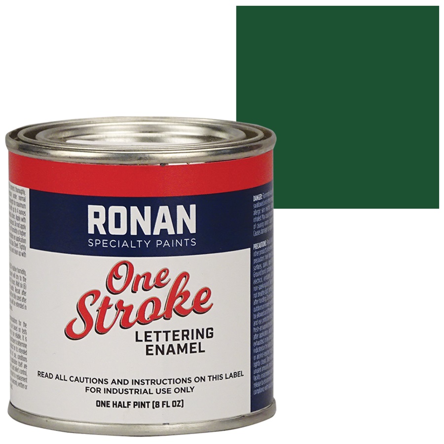 RONAN One Stroke Lettering Enamel Paint - Dark Green