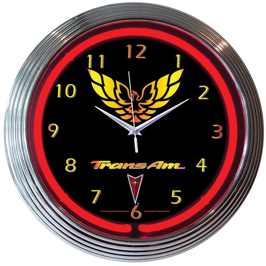 Trans Am Neon Wall Clock