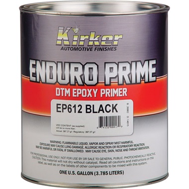 Kirker 2.1 VOC Enduro Prime Epoxy Primer (2K) DTM - Black, Gal