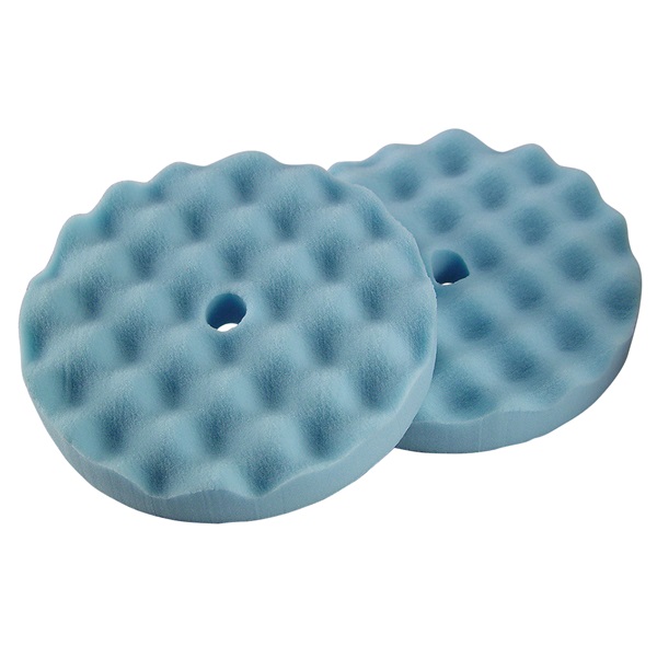 TP Tools® 8" Waffle-Style Blue Foam Finishing Pad, 2 Pk