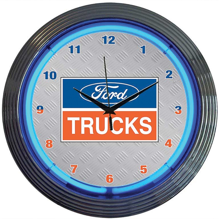 Ford Trucks Neon Wall Clock