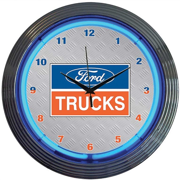 Ford Trucks Neon Wall Clock