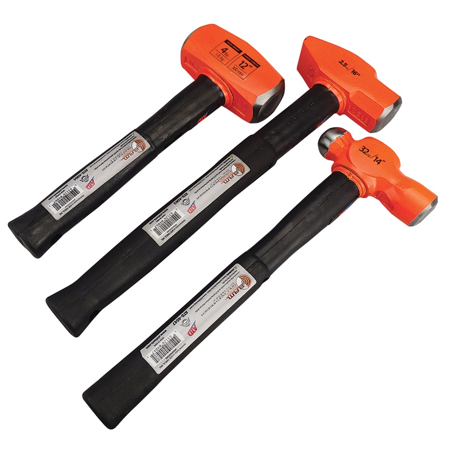 ATD BAM Series 3-Pc Indestructible Handle Hammer Set