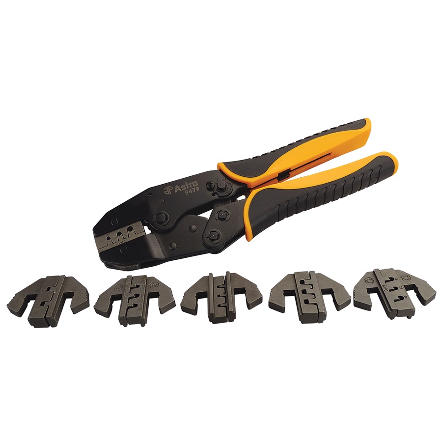 Astro Pneumatic® 6-Pc Deutsch Ratcheting Crimping Tool Set