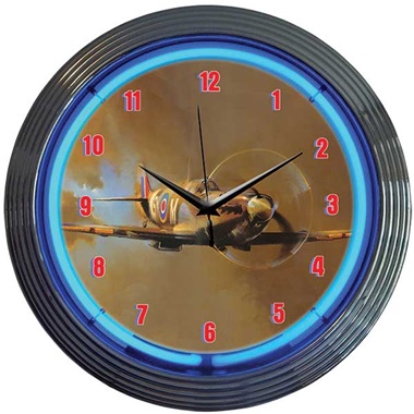 Spit Fire Neon Wall Clock