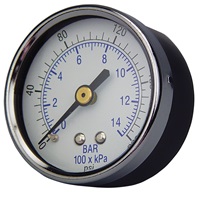 1/4&#39;&#39; Back Connection Gauge