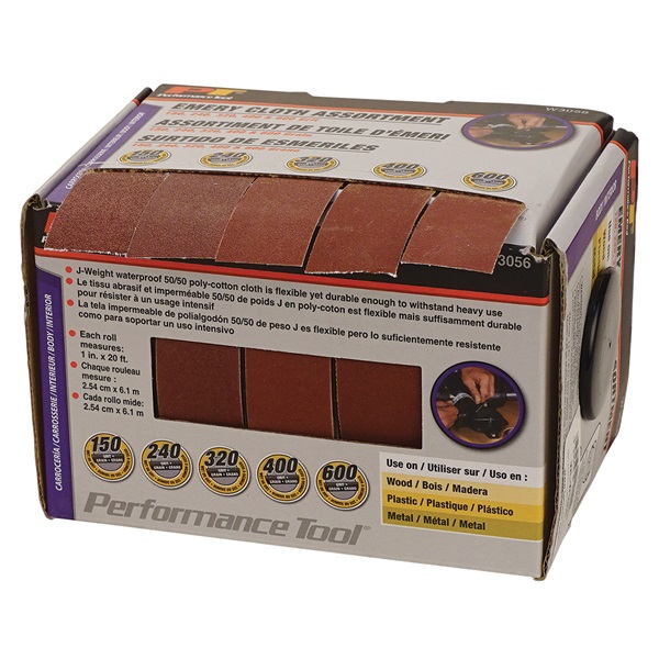 5-Pc Emery Cloth Assortment