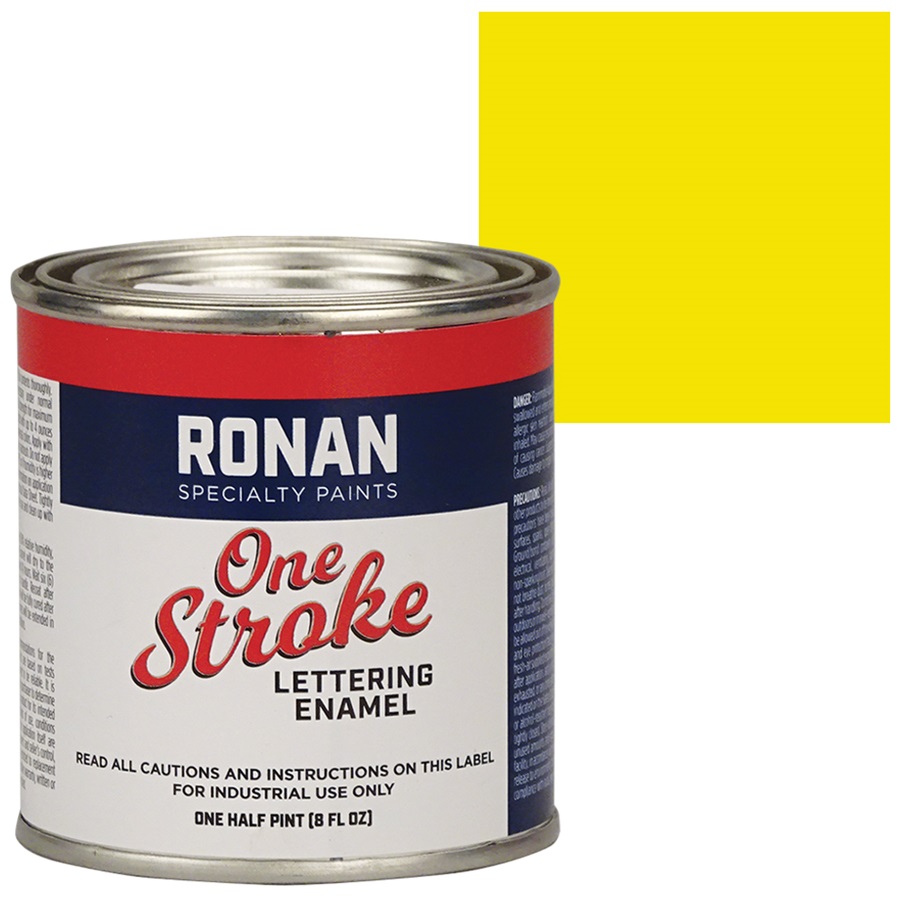 RONAN One Stroke Lettering Enamel Paint - Light Yellow