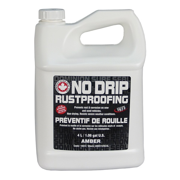 Dominion Sure Seal Spray-On NO DRIP Rustproofing - Amber, 1.06 Gal