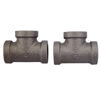 Tee, 1/4" pipe thread, 2 pk