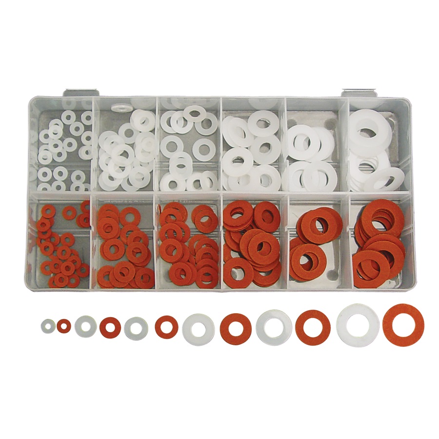 200-Pc Fiber and Nylon Washers