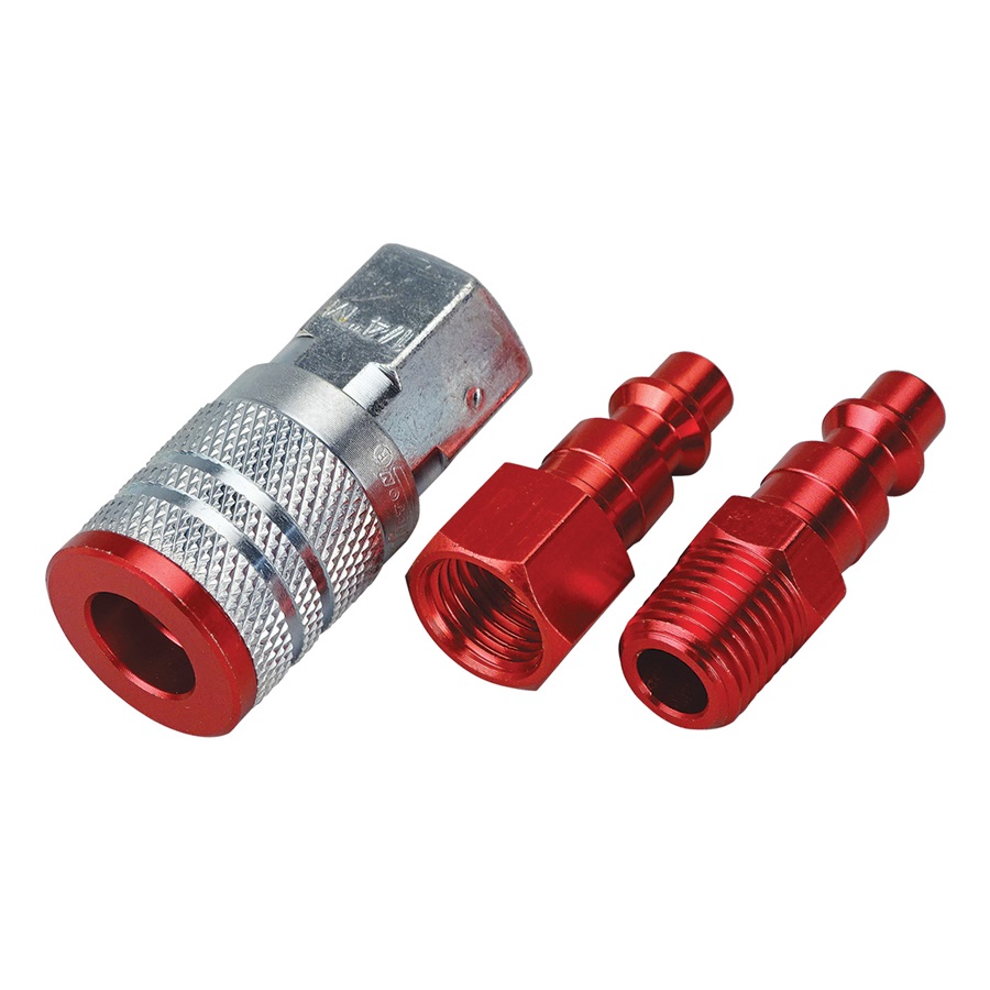 3-Pc Milton® Color Fit Coupler Set - 1/4" M-Style Coupler & Plugs