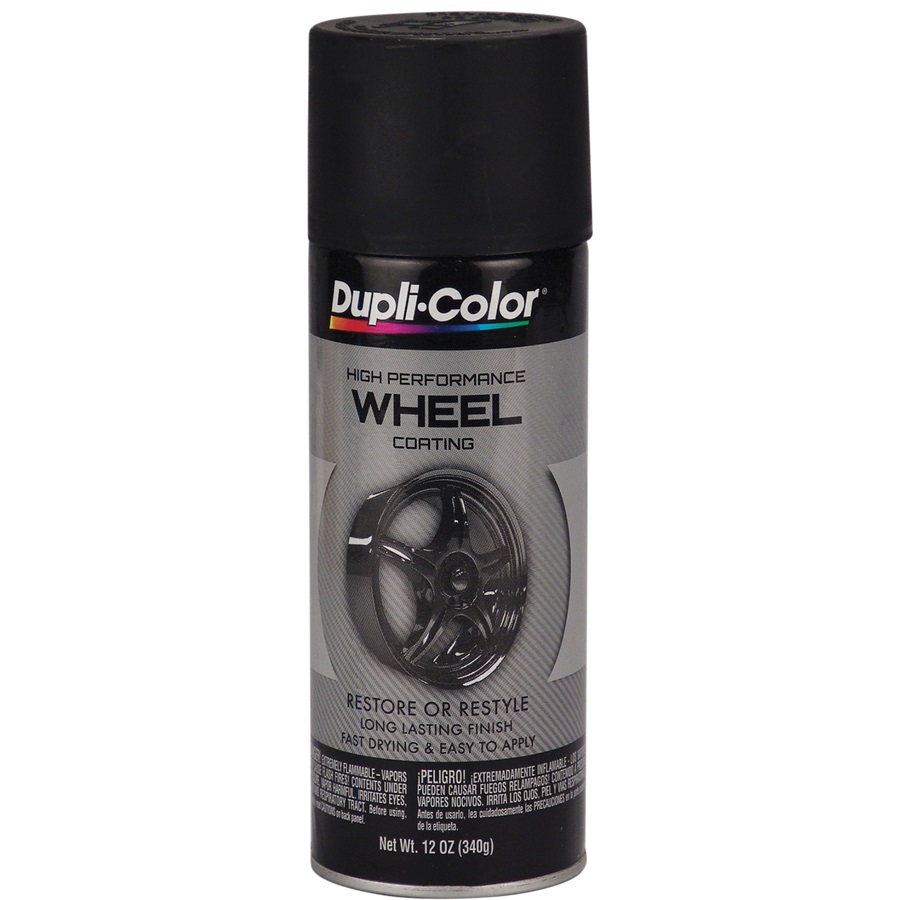 Dupli-Color® Wheel Paint - Satin Black, 12 oz
