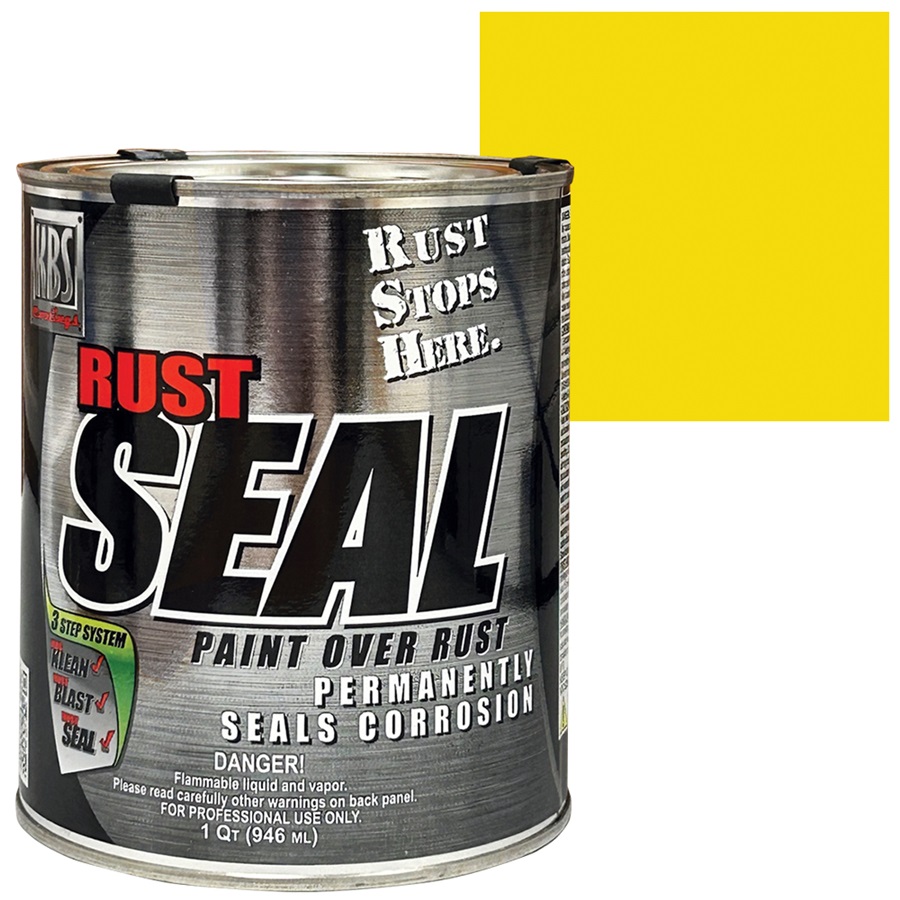 KBS RustSeal Gloss Safety Yellow Rust Preventive Coating, Qt