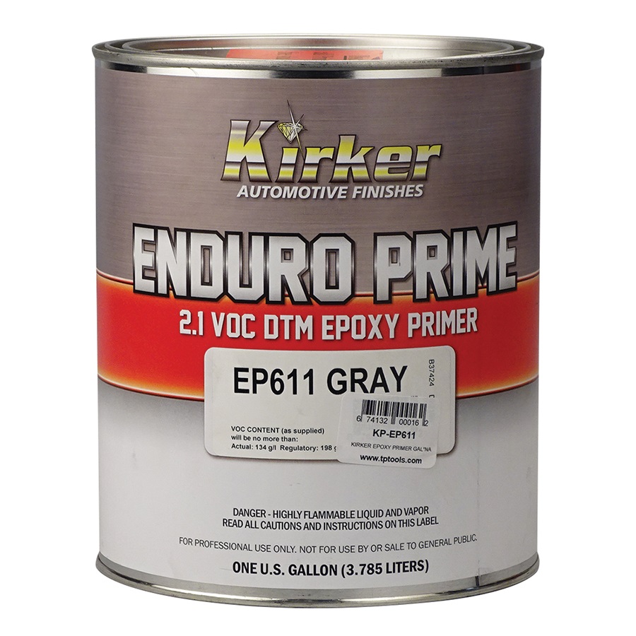 Kirker 2.1 VOC Enduro Prime Epoxy Primer (2K) DTM - Gray, Gal