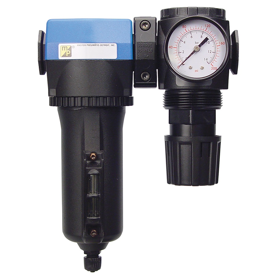 1/2" Deluxe Inline/Modular Air Regulator & Separator Combo