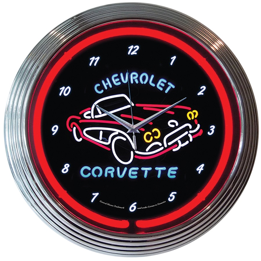 Corvette C1 Neon Wall Clock