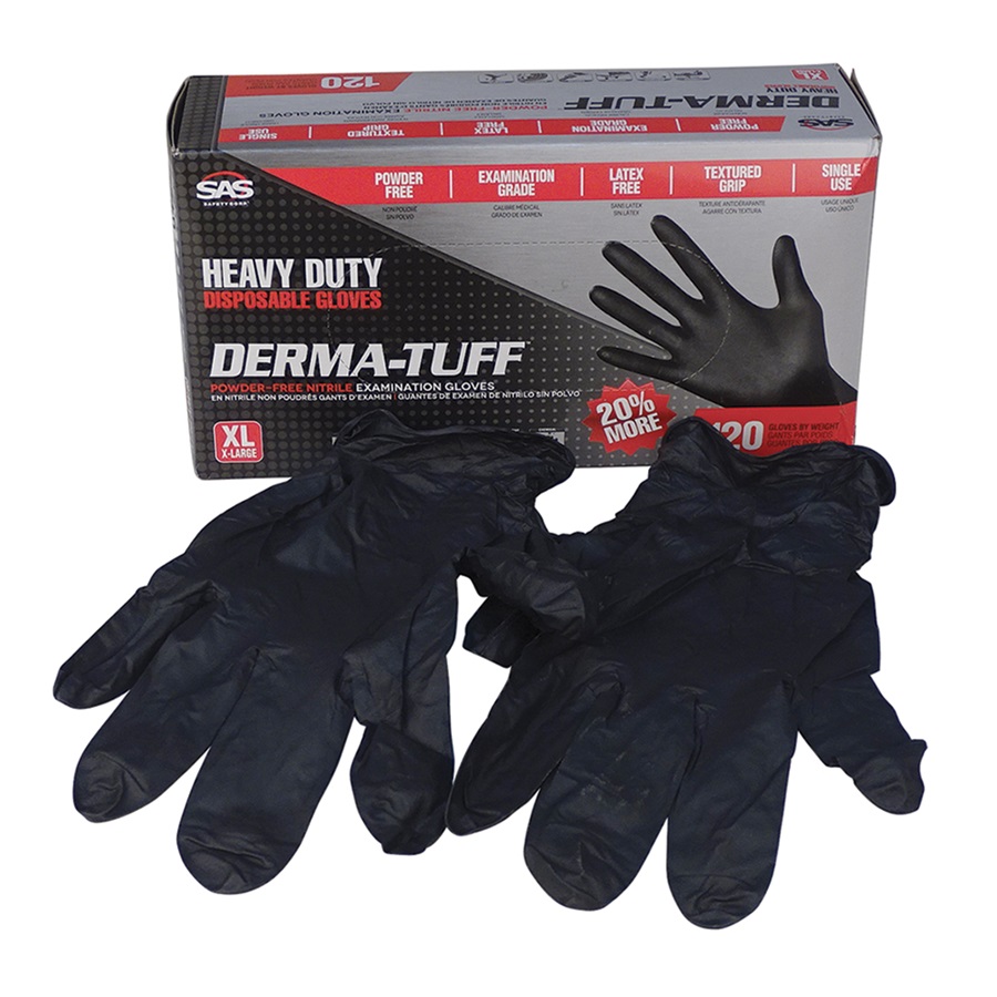 DERMA-TUFF™ Disposable Nitrile Work Gloves, XL