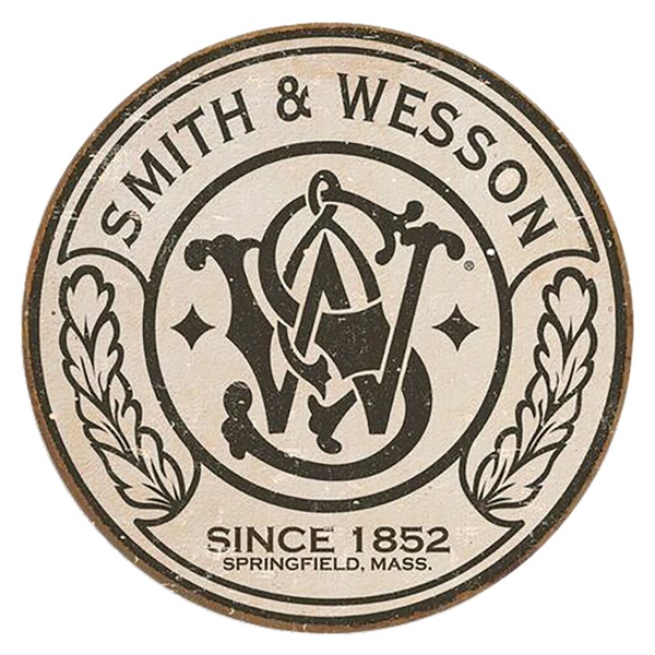 Smith & Wesson Aluminum-Style Sign - 11-3/4" Dia