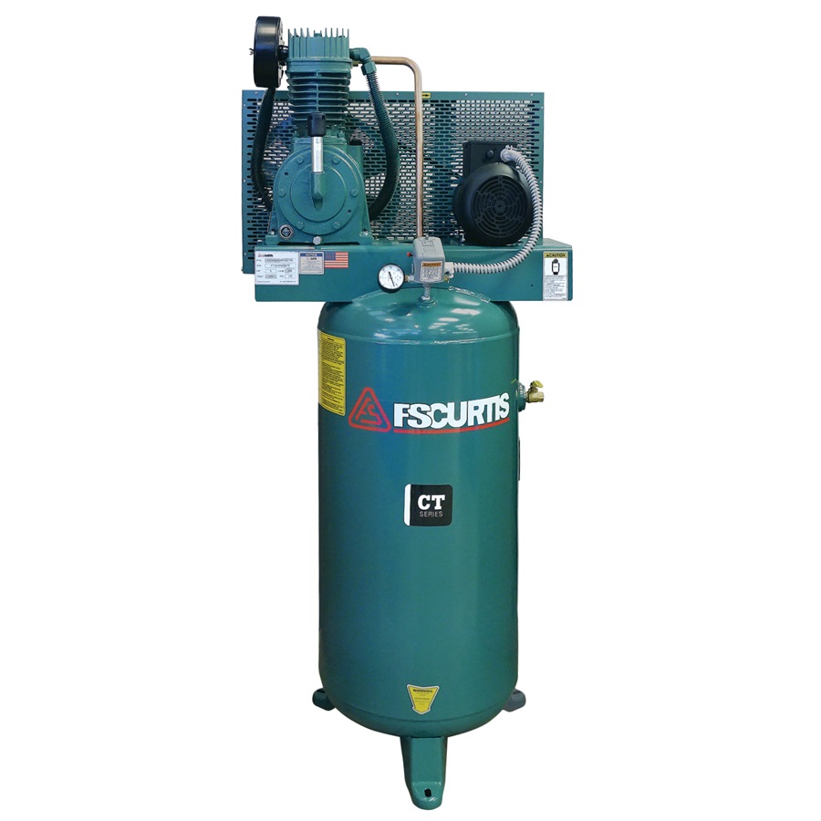 FS-Curtis 5HP, 2-Cyl, 2-Stage 60-Gal Air Compressor