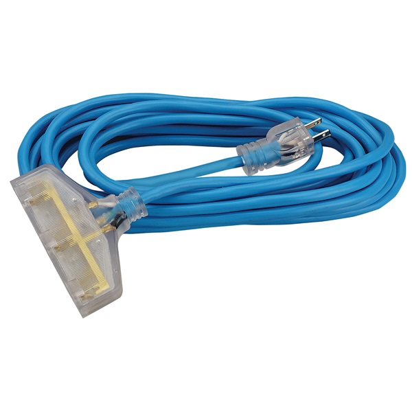 ATD 3-Outlet Power Block Extension Cord, 25 Ft