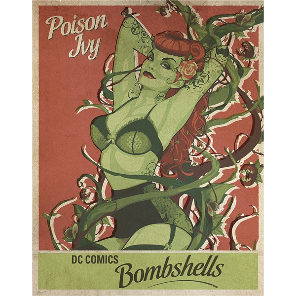 Poison Ivy Tin Sign - 12-1/2"W x 16"H