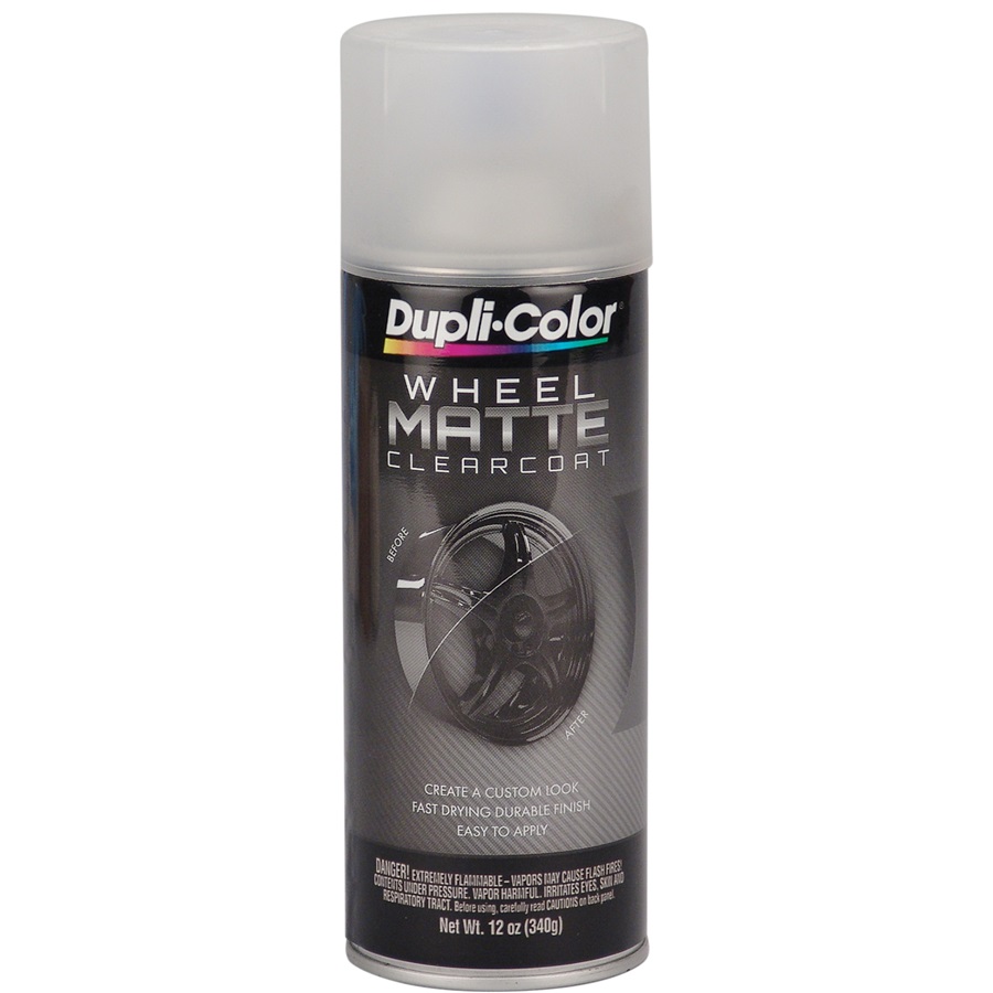 Dupli-Color® Wheel Paint - Matte Clear, 12 oz