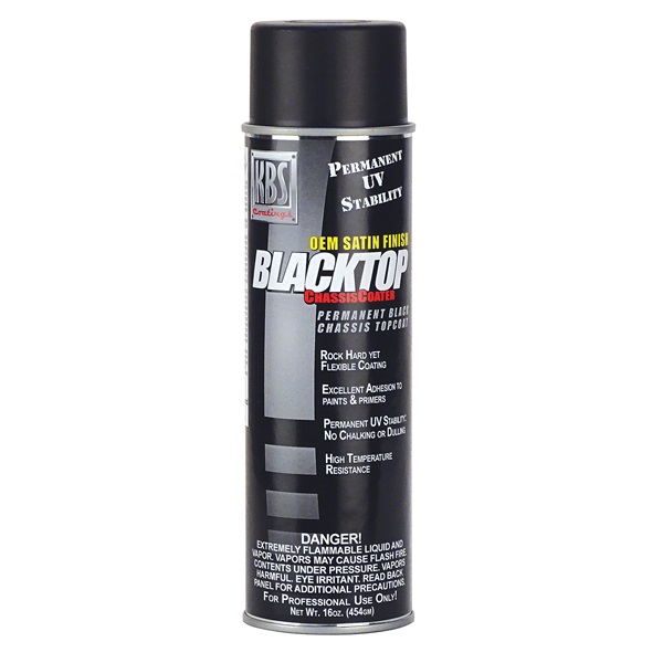 KBS BlackTop Chassis Paint - Satin Black, 16 oz