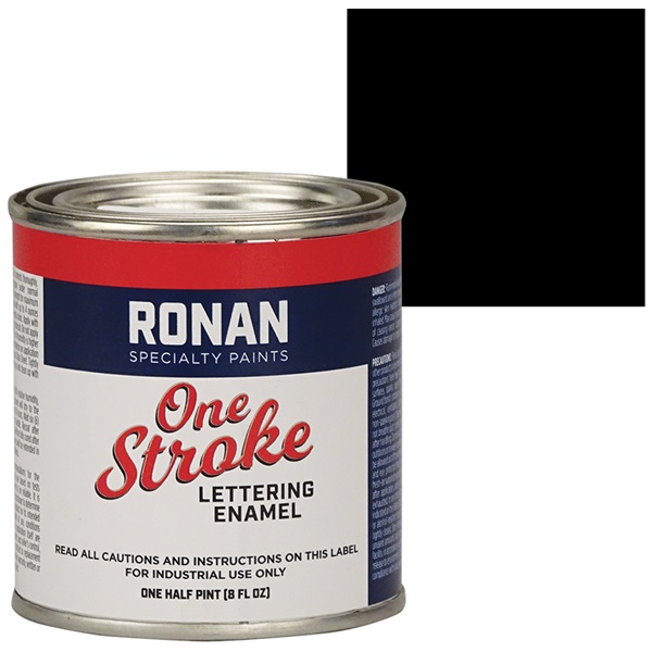 RONAN One Stroke Lettering Enamel Paint - Black