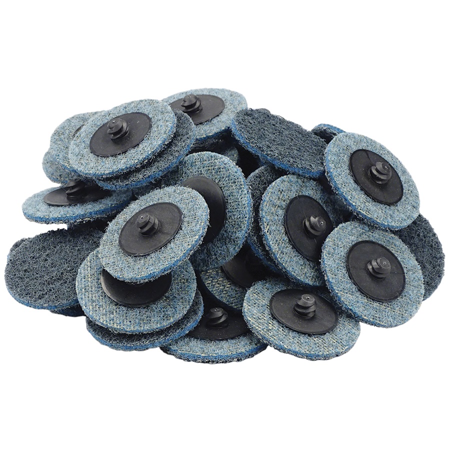 2" Quick-Change Surface Conditioning Discs - Fine, Blue - 50 Pk