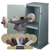 BALDOR&#174; 3/4HP 2-Speed Buffer, Enclosed Buffer Cabinet Stand &amp; Buffing Kit