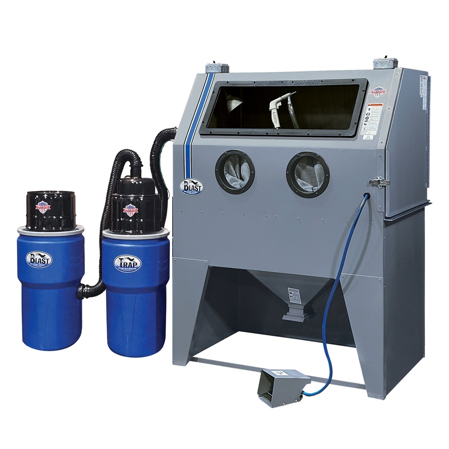 Skat Blast® USA 960-DLX Abrasive Blasting Cabinet & Skat Trap Combo