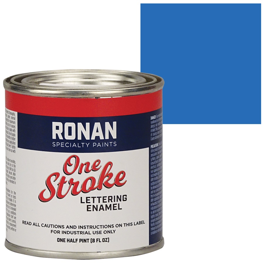 RONAN One Stroke Lettering Enamel Paint - Process Blue