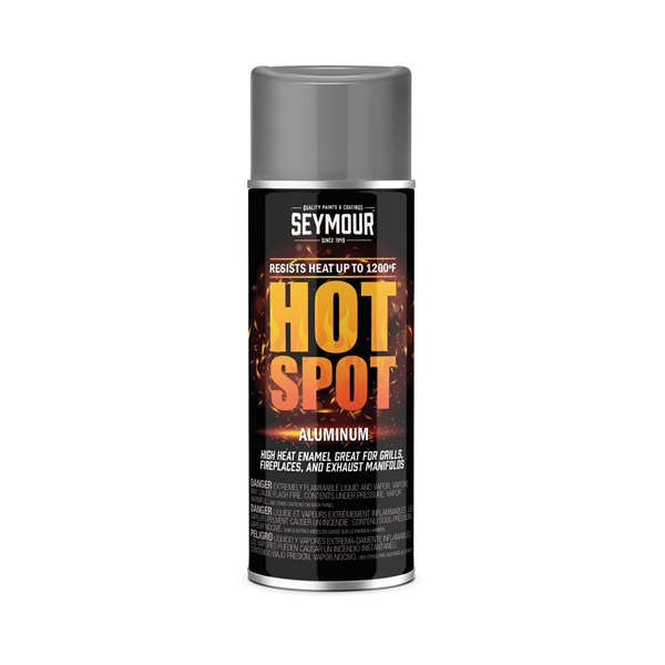 SEYMOUR® Hot Spot High Heat Restoration Paint - Aluminum, 12 oz