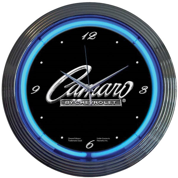 Camaro Script Neon Wall Clock